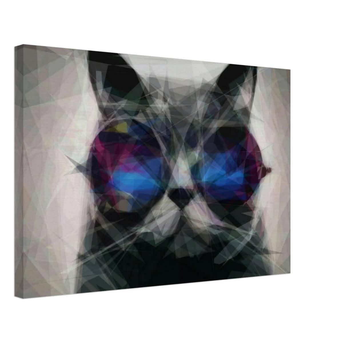 The Wise Whisker | Animal Kingdom | Modern Art Wall art print - Canvas - 40x60 cm / 16x24″ -