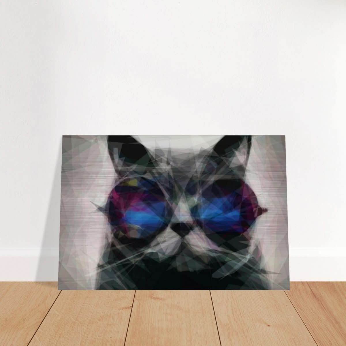 The Wise Whisker | Animal Kingdom | Modern Art Wall art print - Brushed Aluminum Print - 60x90 cm / 24x36″ -