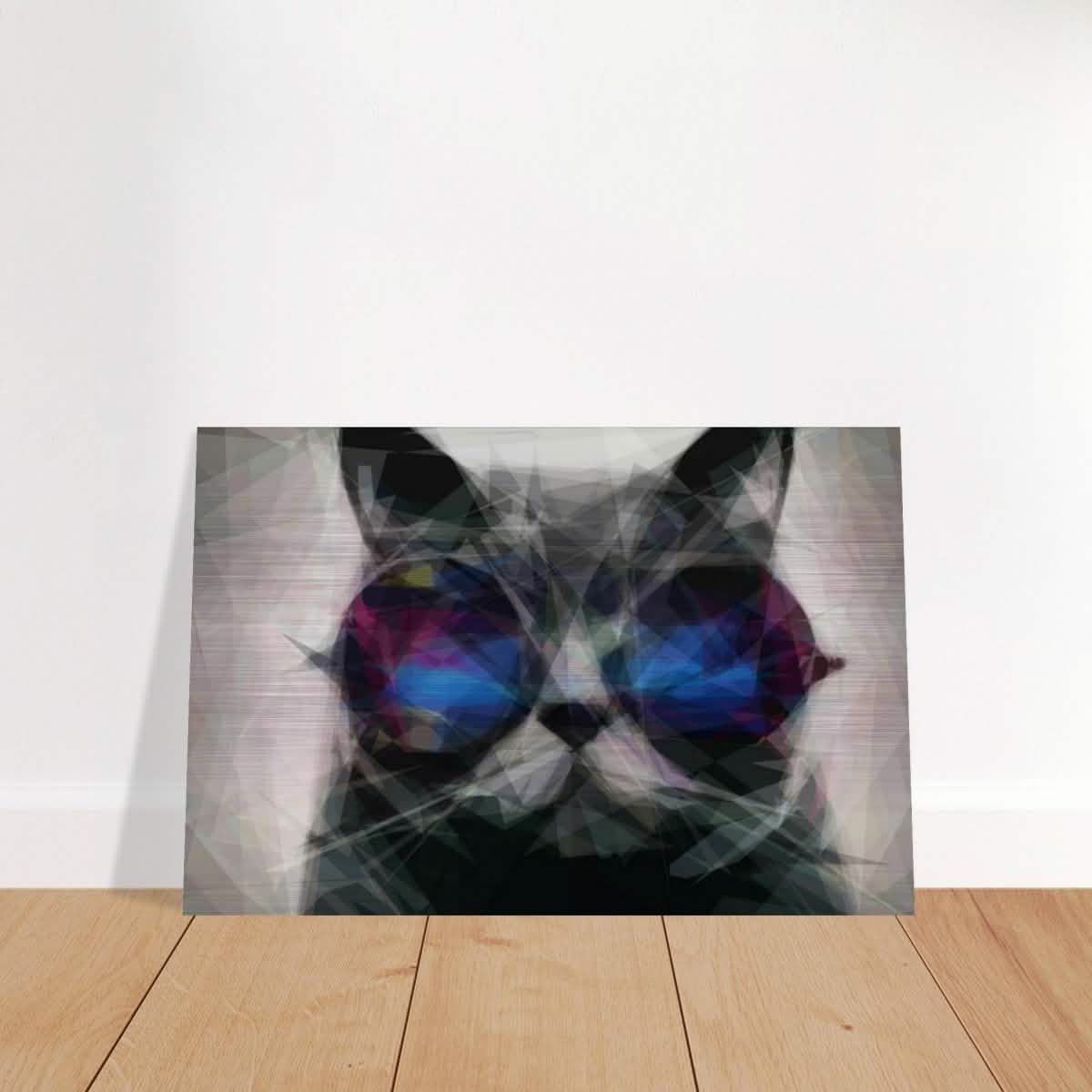 The Wise Whisker | Animal Kingdom | Modern Art Wall art print - Brushed Aluminum Print - 60x90 cm / 24x36″ -