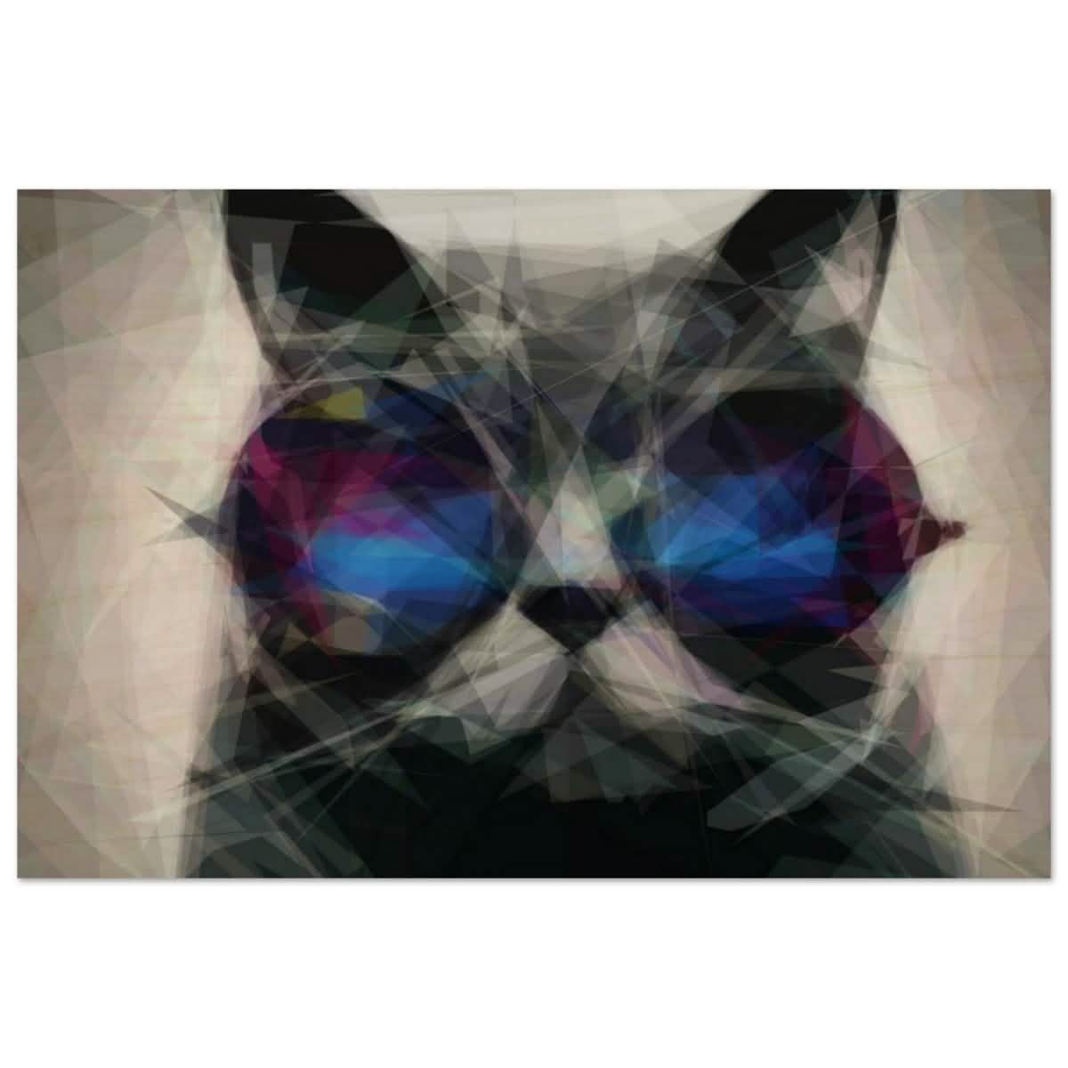 The Wise Whisker | Animal Kingdom | Modern Art Wall art print - Wood Prints - 60x90 cm / 24x36″ -