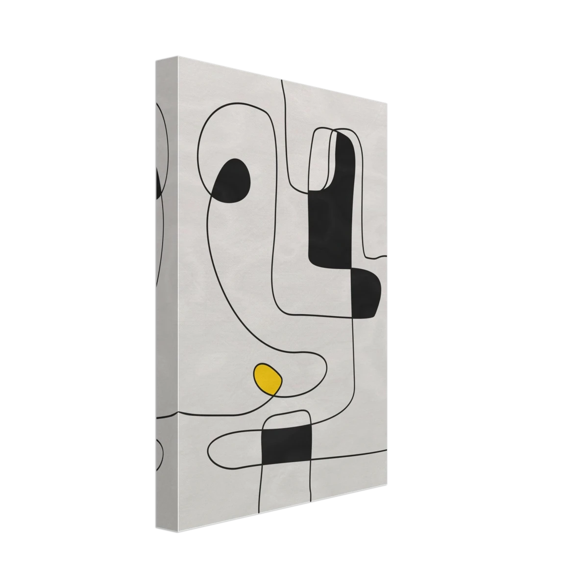 Thread of Thought | Minimalist Abstract Line Art Wall art Print - Canvas - 20x30 cm / 8x12″ -