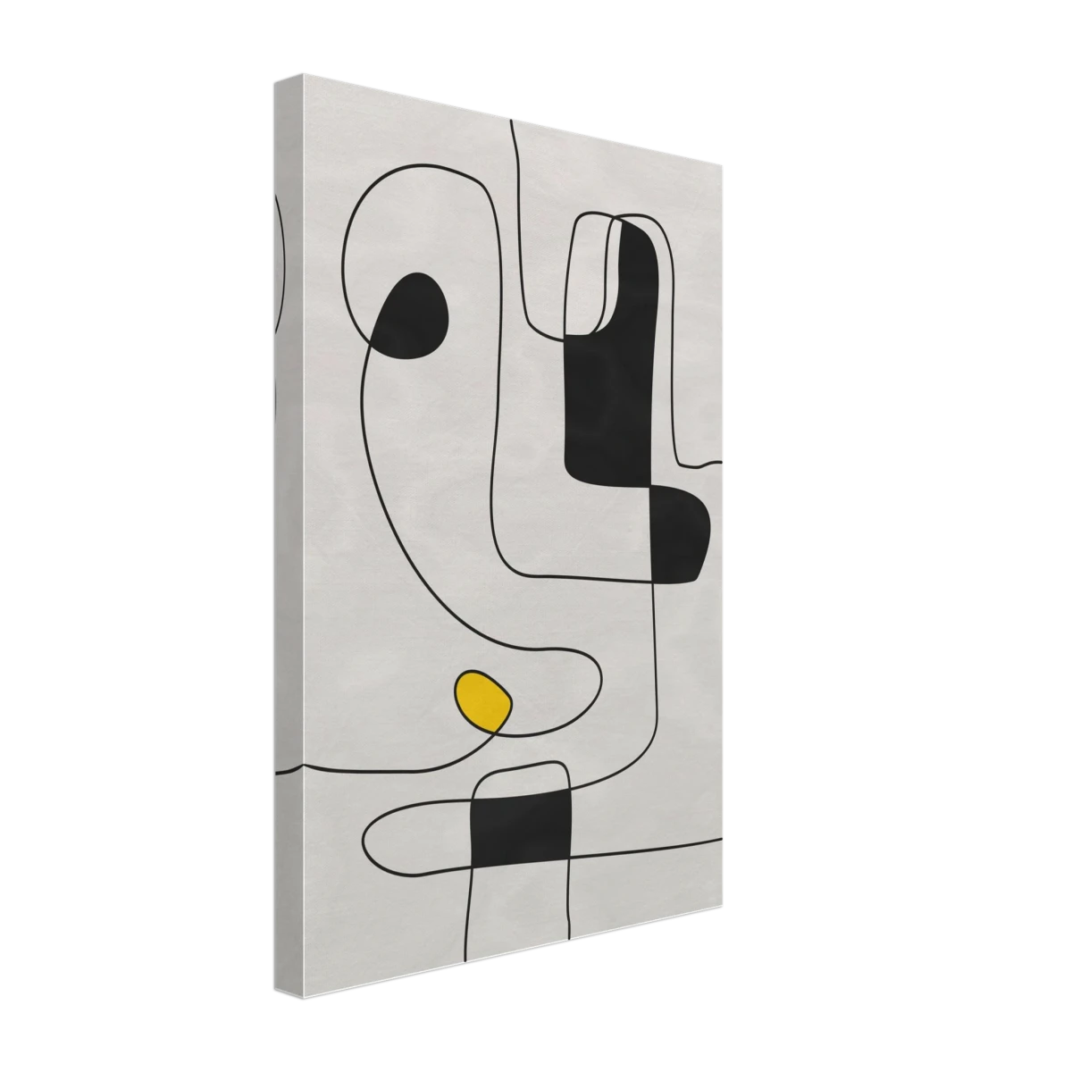 Thread of Thought | Minimalist Abstract Line Art Wall art Print - Canvas - 30x45 cm / 12x18″ -