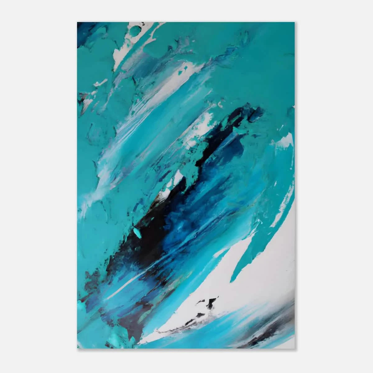 Tides of Serenity | Contemporary Abstract seascape Wall art print - Aluminum Print - 30x45 cm / 12x18″ -