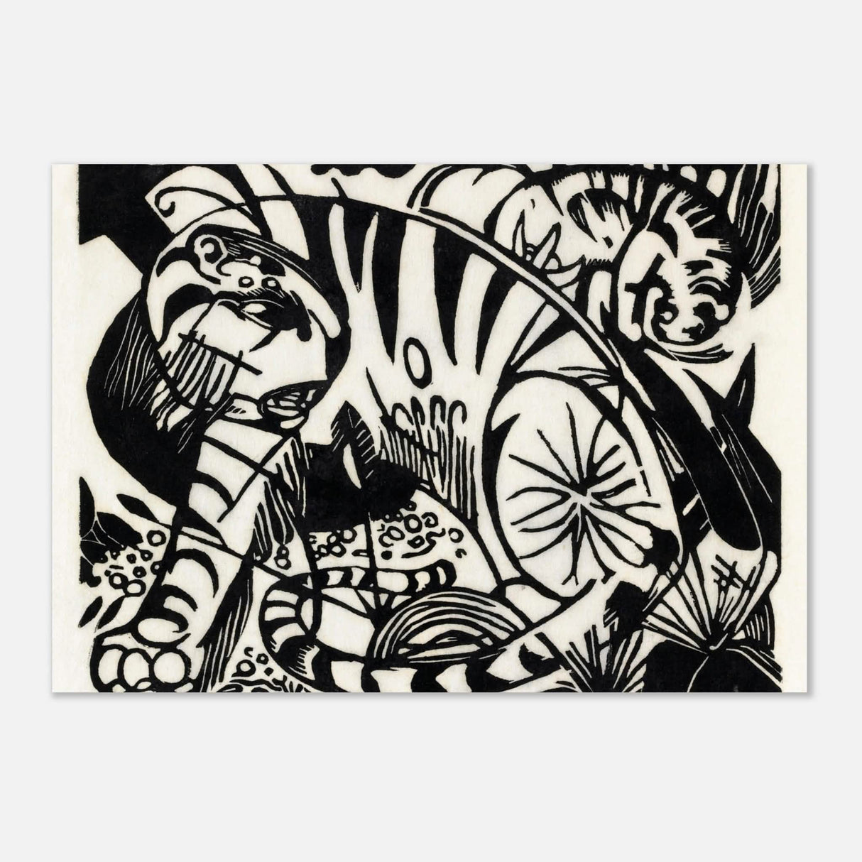 Tiger by Franz Marc - Aluminum Print - 70x100 cm / 28x40″ -