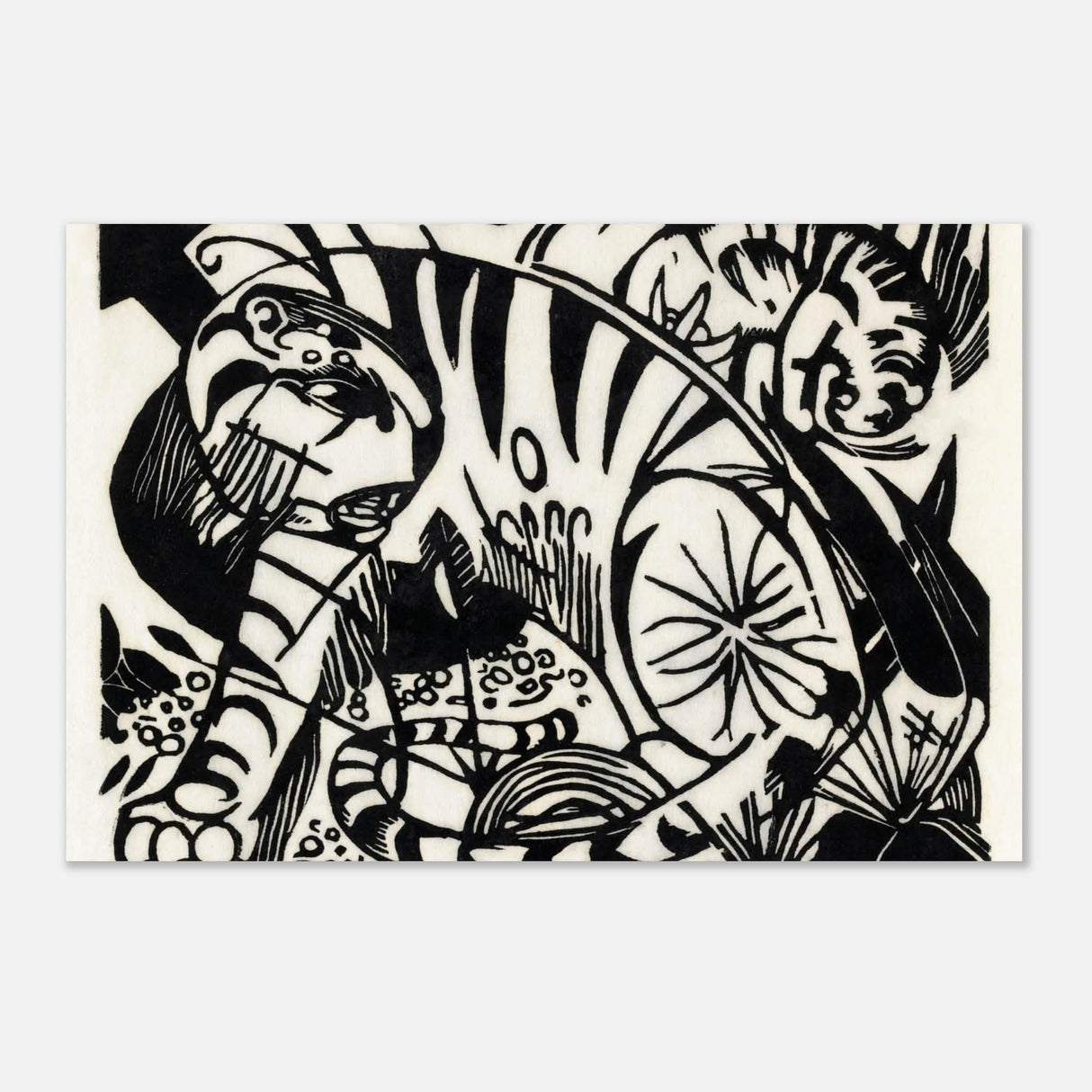 Tiger by Franz Marc - Aluminum Print - 60x90 cm / 24x36″ -