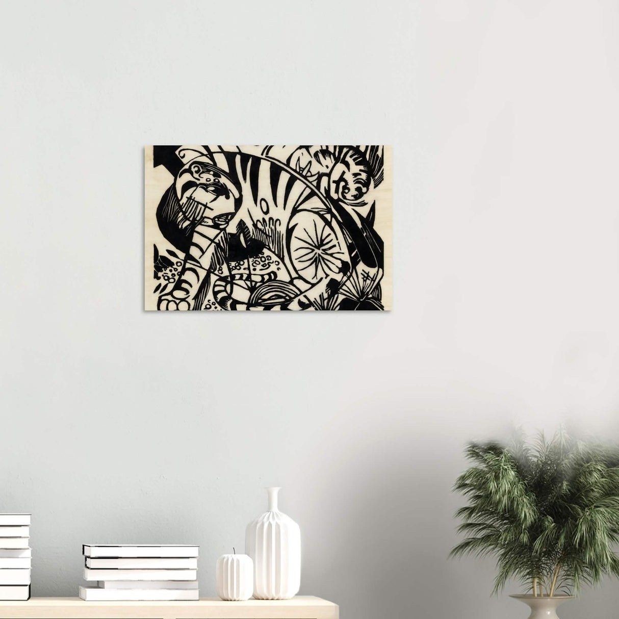 Tiger by Franz Marc - Wood Prints - 40x60 cm / 16x24″ - 10 mm