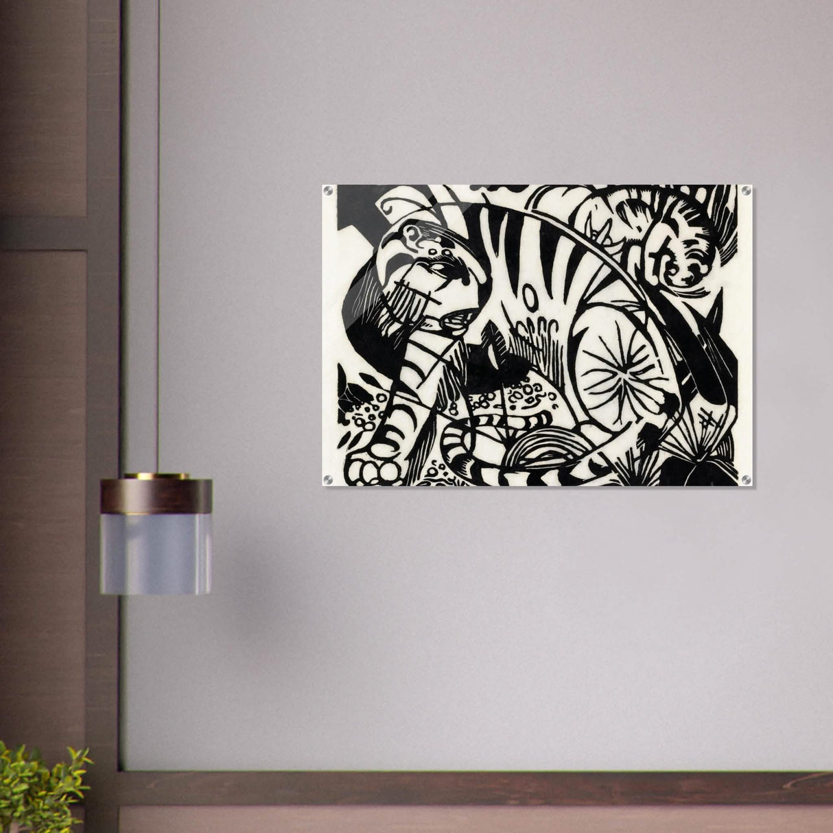 Tiger by Franz Marc - Acrylic Print - 70x100 cm / 28x40″ -