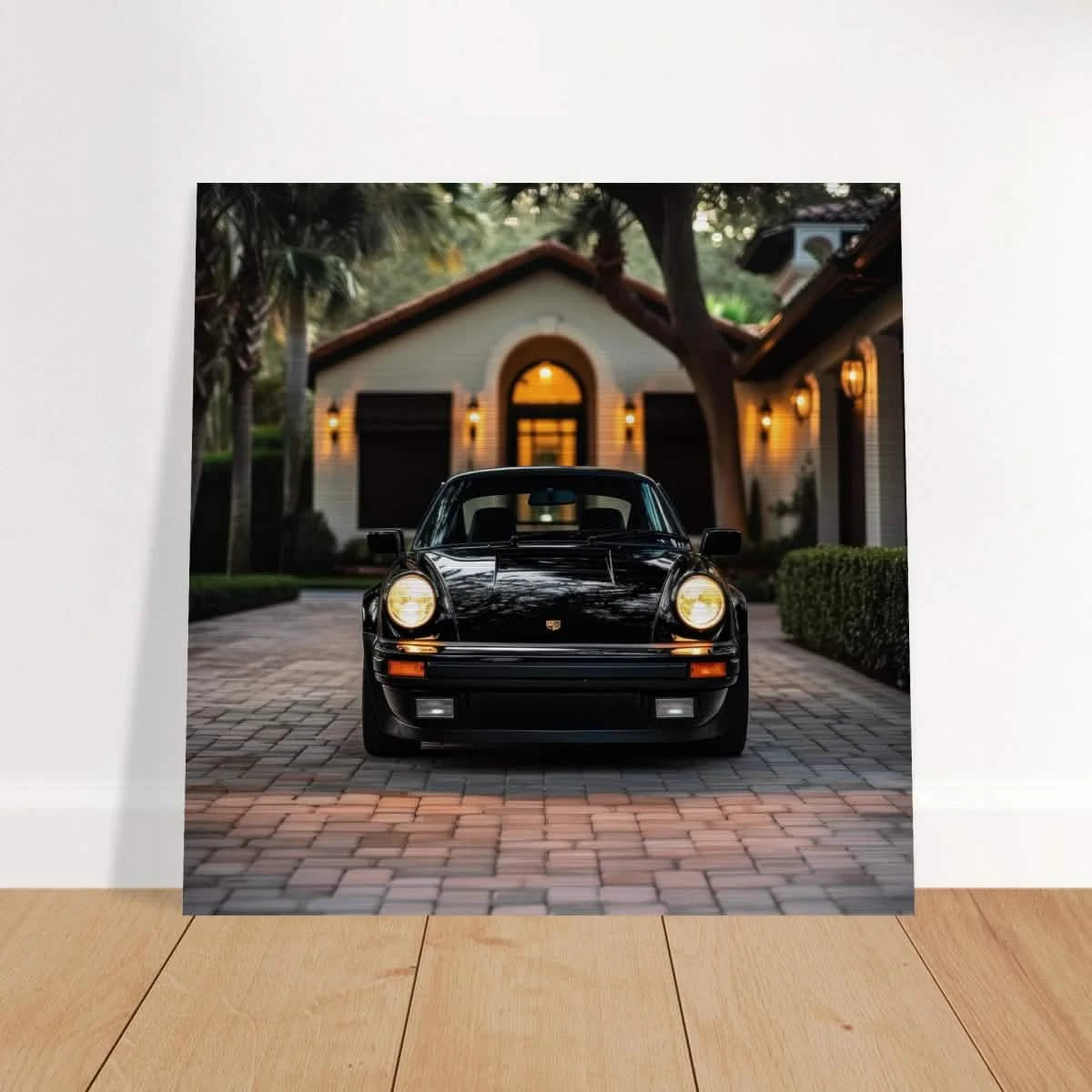 Timeless Elegance – The Classic Porsche Wall Art Print - Brushed Aluminum Print - 50x50 cm / 20x20″ -