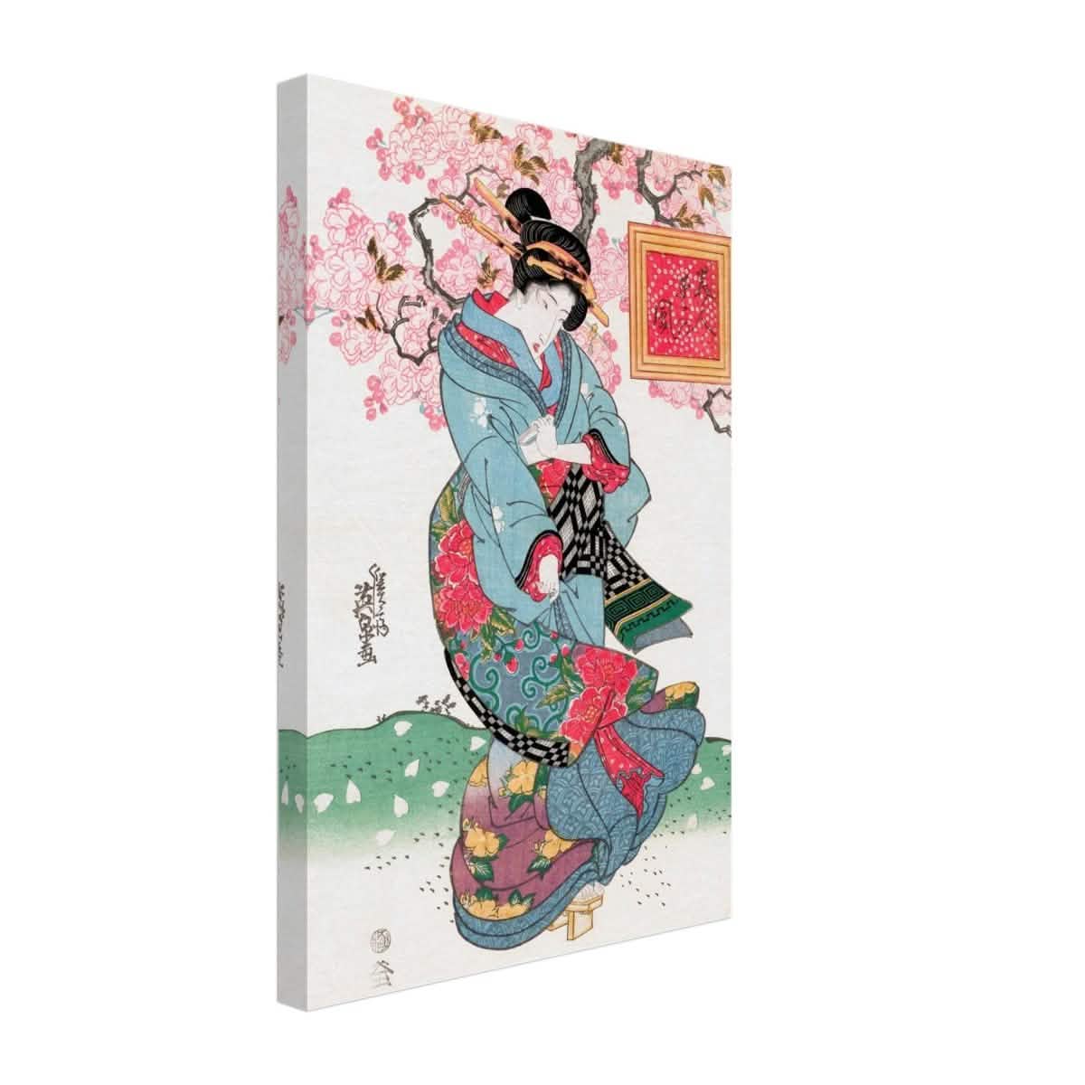 Timeless Kimono Beauty | Geisha - Inspired Fine Art | Japanese Heritage wall art print - Canvas - 30x45 cm / 12x18″ -