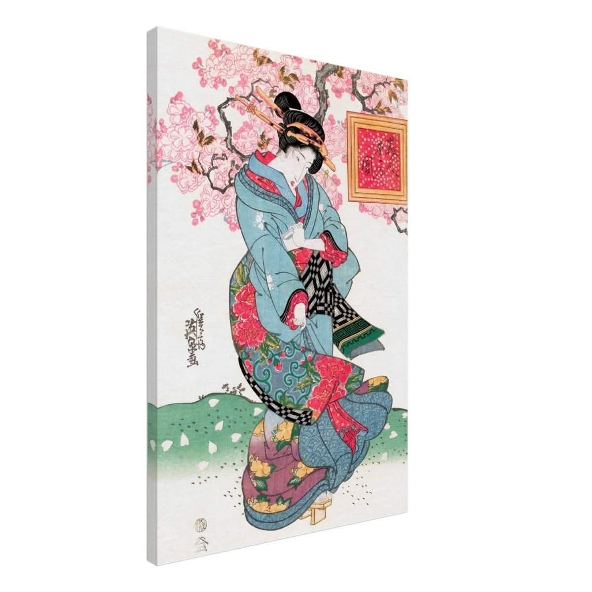 Timeless Kimono Beauty | Geisha - Inspired Fine Art | Japanese Heritage wall art print - Canvas - 50x75 cm / 20x30″ -