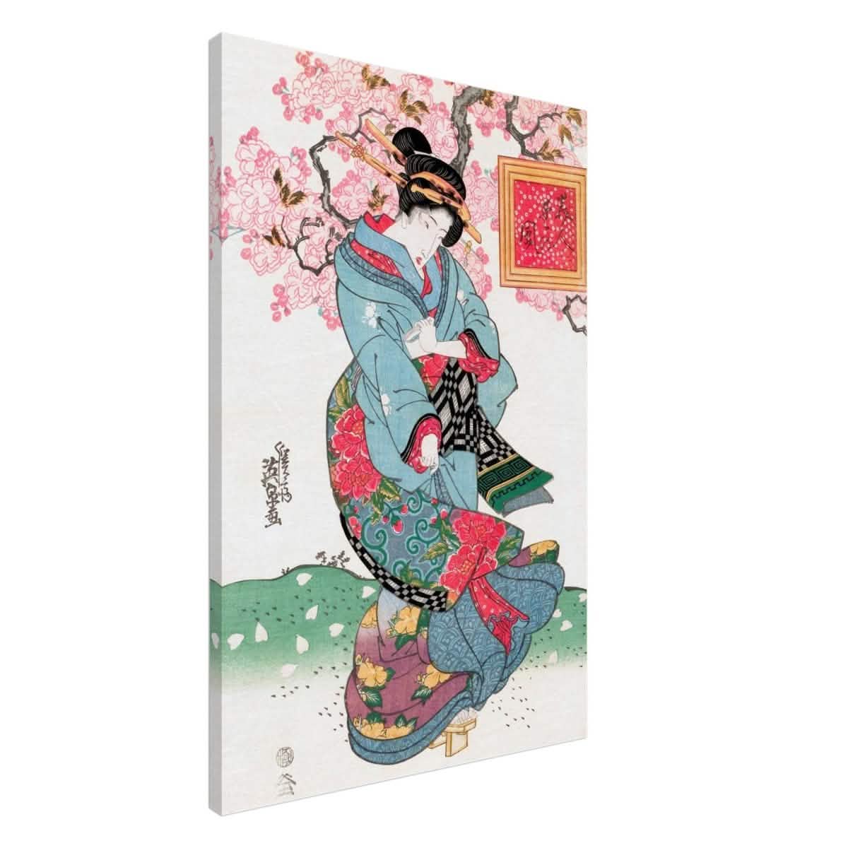 Timeless Kimono Beauty | Geisha - Inspired Fine Art | Japanese Heritage wall art print - Canvas - 60x90 cm / 24x36″ -