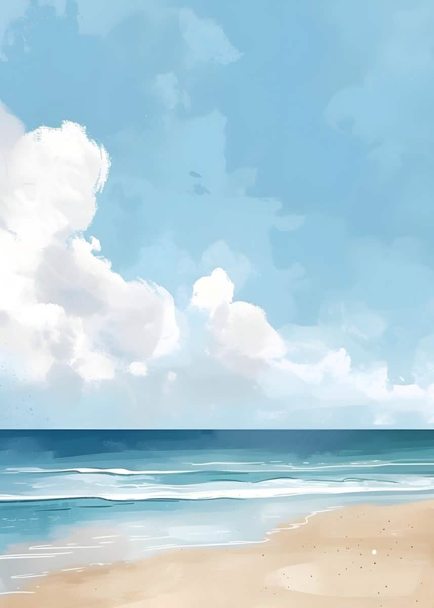 Timeless Shores Canvas Duo | Summer Vibes - Canvas - 30X45 CM / 12X18″ -