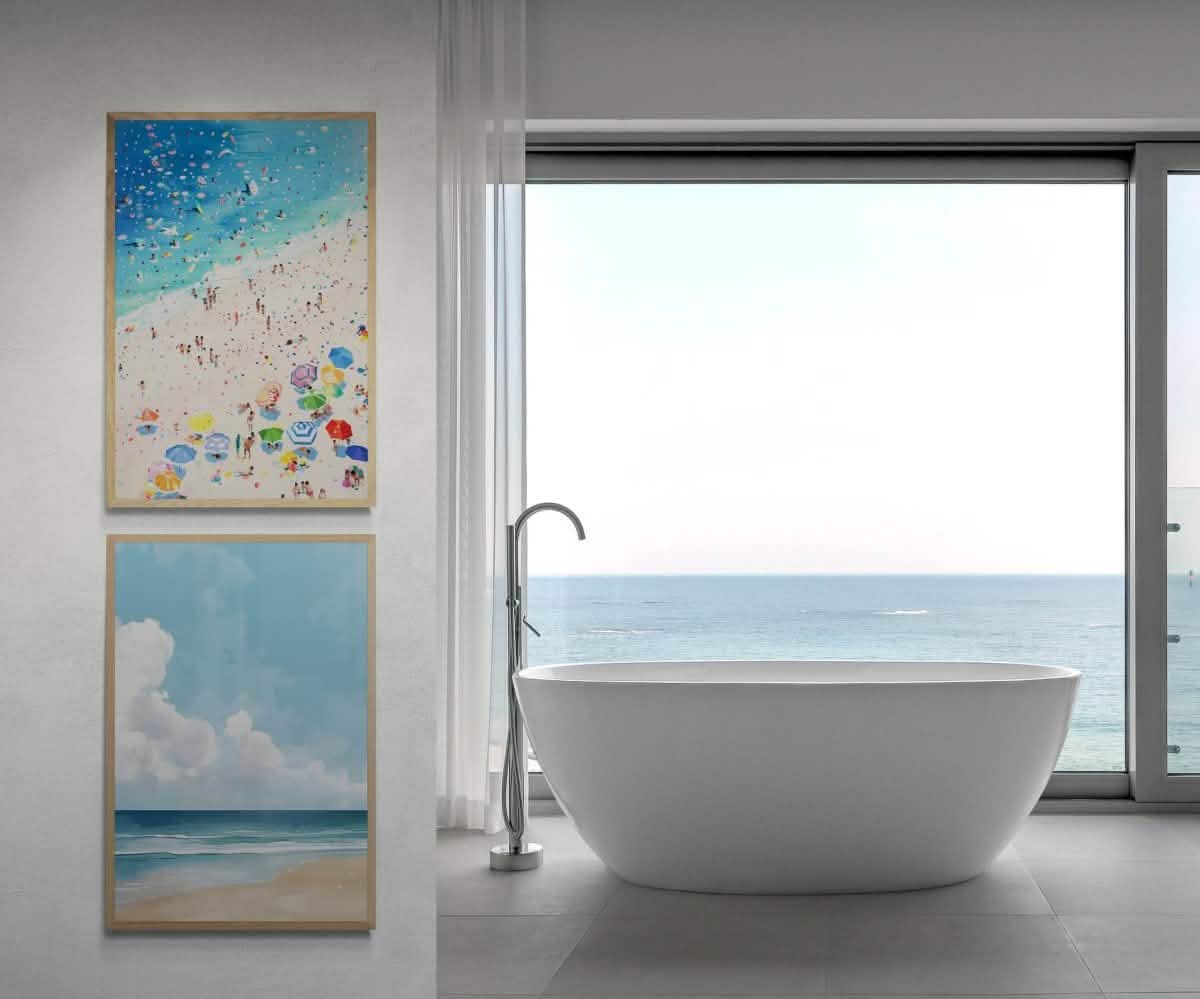 Timeless Shores Canvas Duo | Summer Vibes - Canvas - 30X45 CM / 12X18″ -