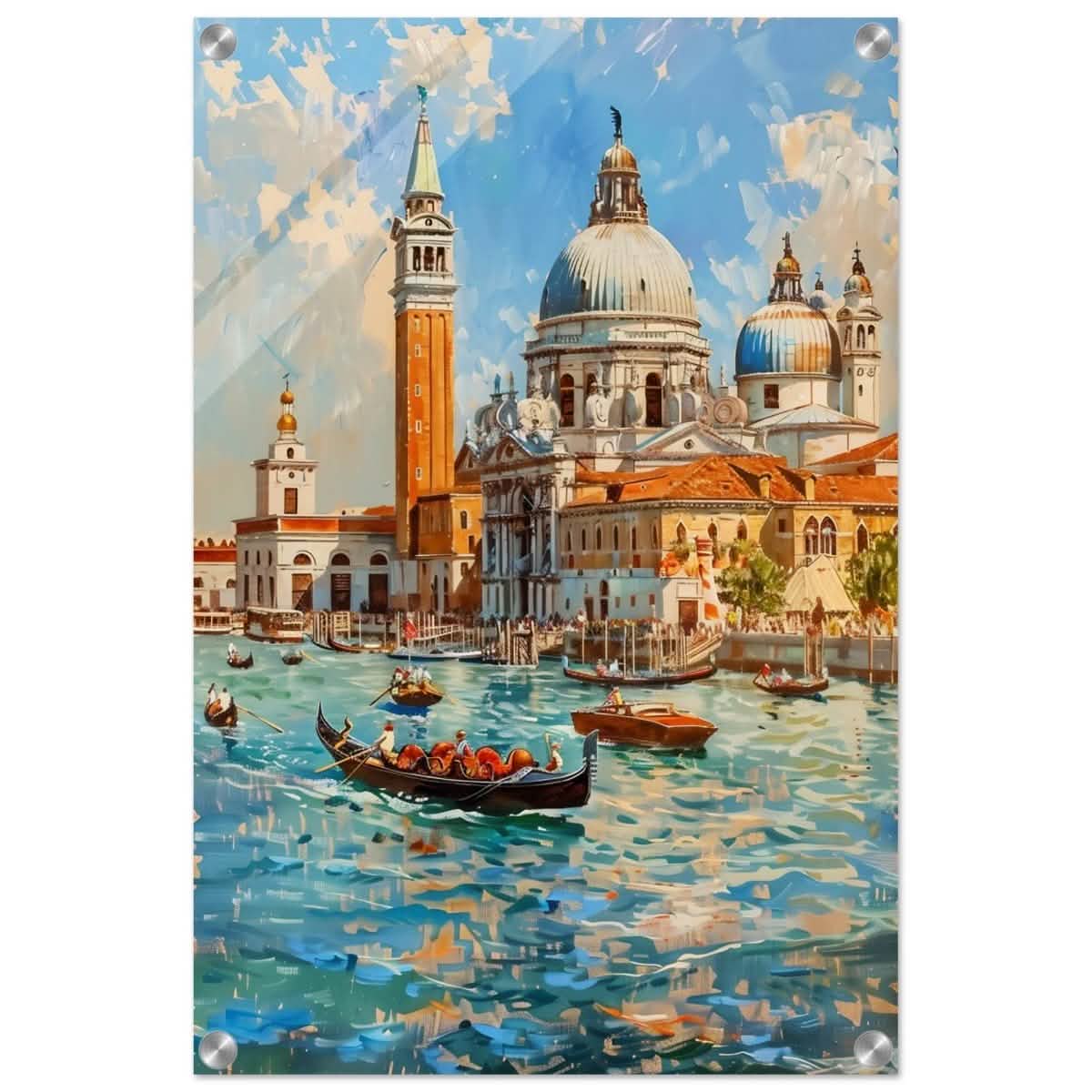 Timeless Venice: Dance of Light and Water - Acrylic Print - 40x60 cm / 16x24″ -