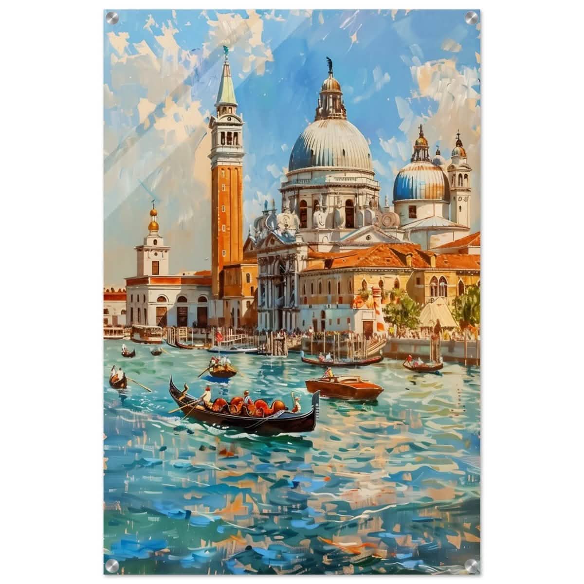 Timeless Venice: Dance of Light and Water - Acrylic Print - 60x90 cm / 24x36″ -