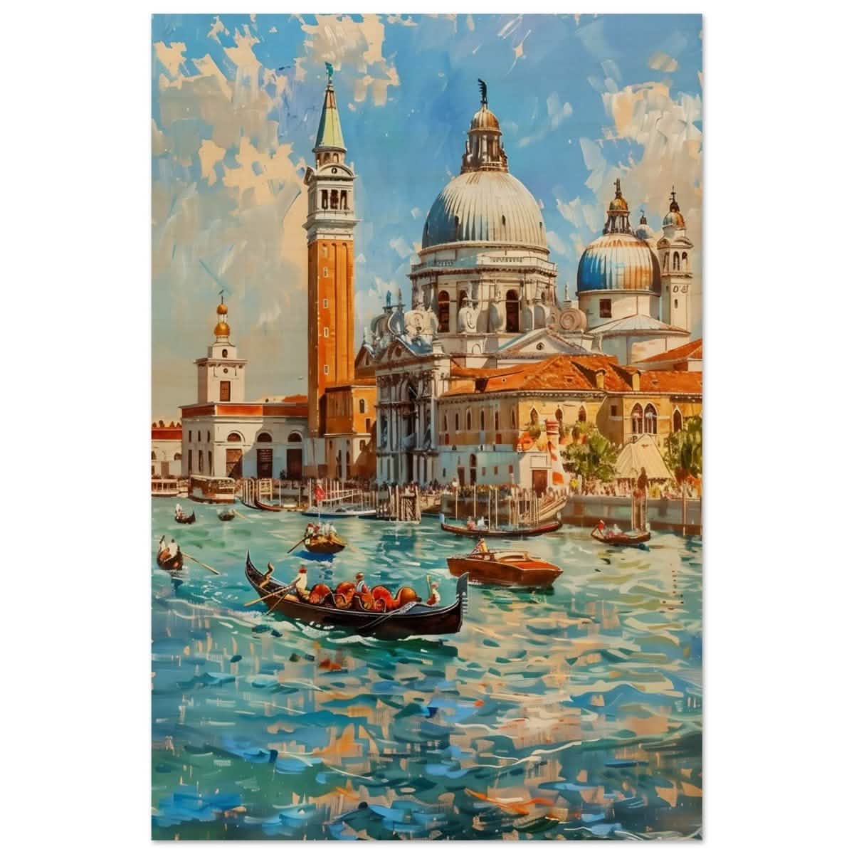 Timeless Venice: Dance of Light and Water - Wood Prints - 50x75 cm / 20x30″ -