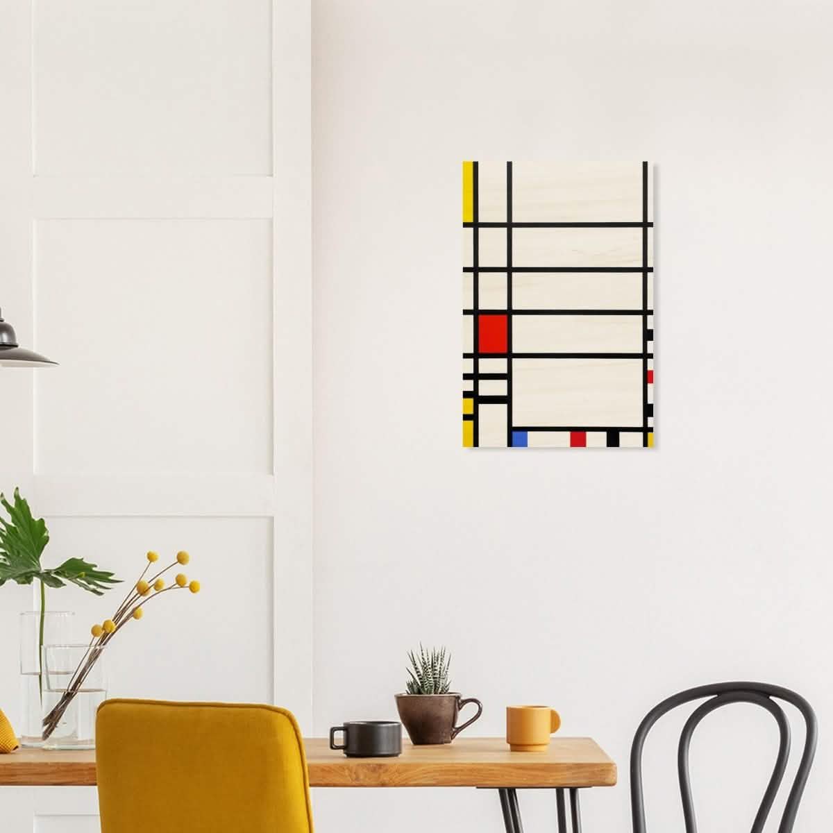 Trafalgar Square by Piet Mondrian Modern Art - Wood Prints - 40x60 cm / 16x24″ - 10 mm