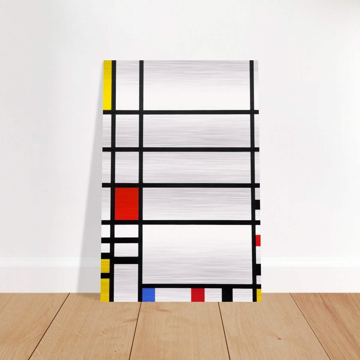 Trafalgar Square by Piet Mondrian Modern Art - Brushed Aluminum Print - 40x60 cm / 16x24″ -