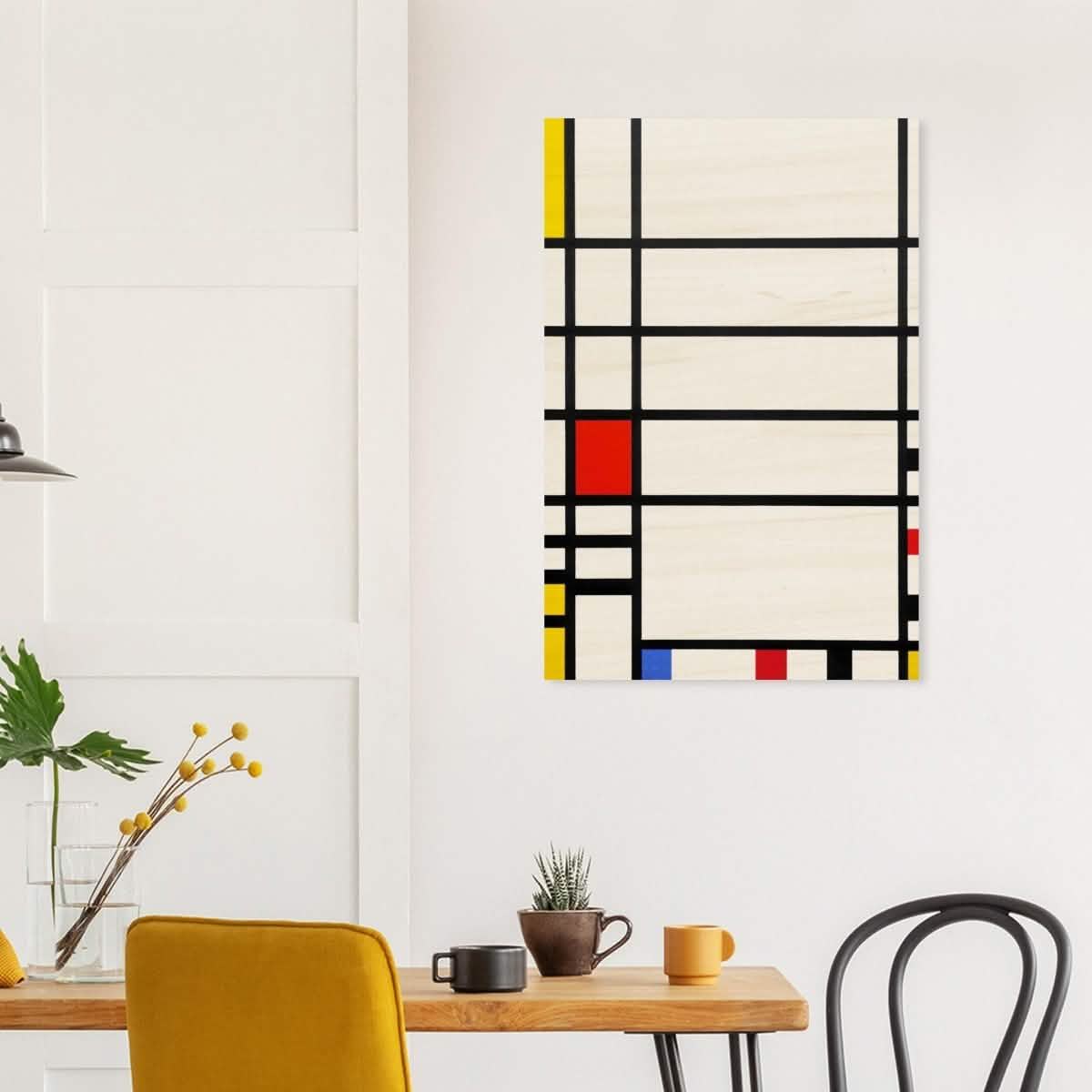 Trafalgar Square by Piet Mondrian Modern Art - Wood Prints - 60x90 cm / 24x36″ - 10 mm