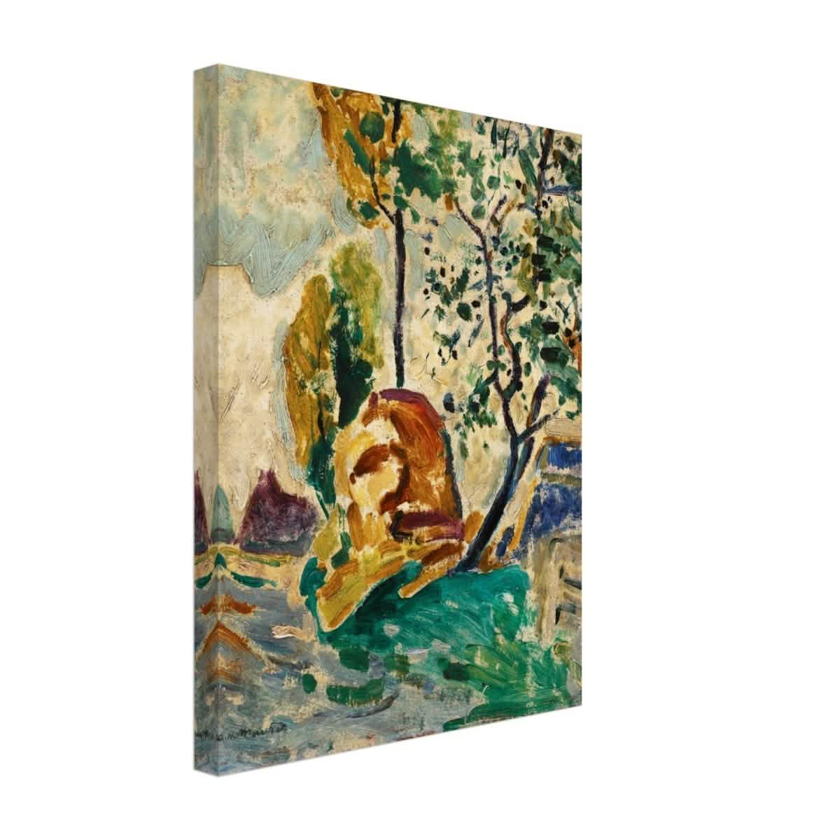 Tree and Rock by Alfred Henry Maurer | Wall Art Print - 30x40 cm / 12x16″ - Canvas -