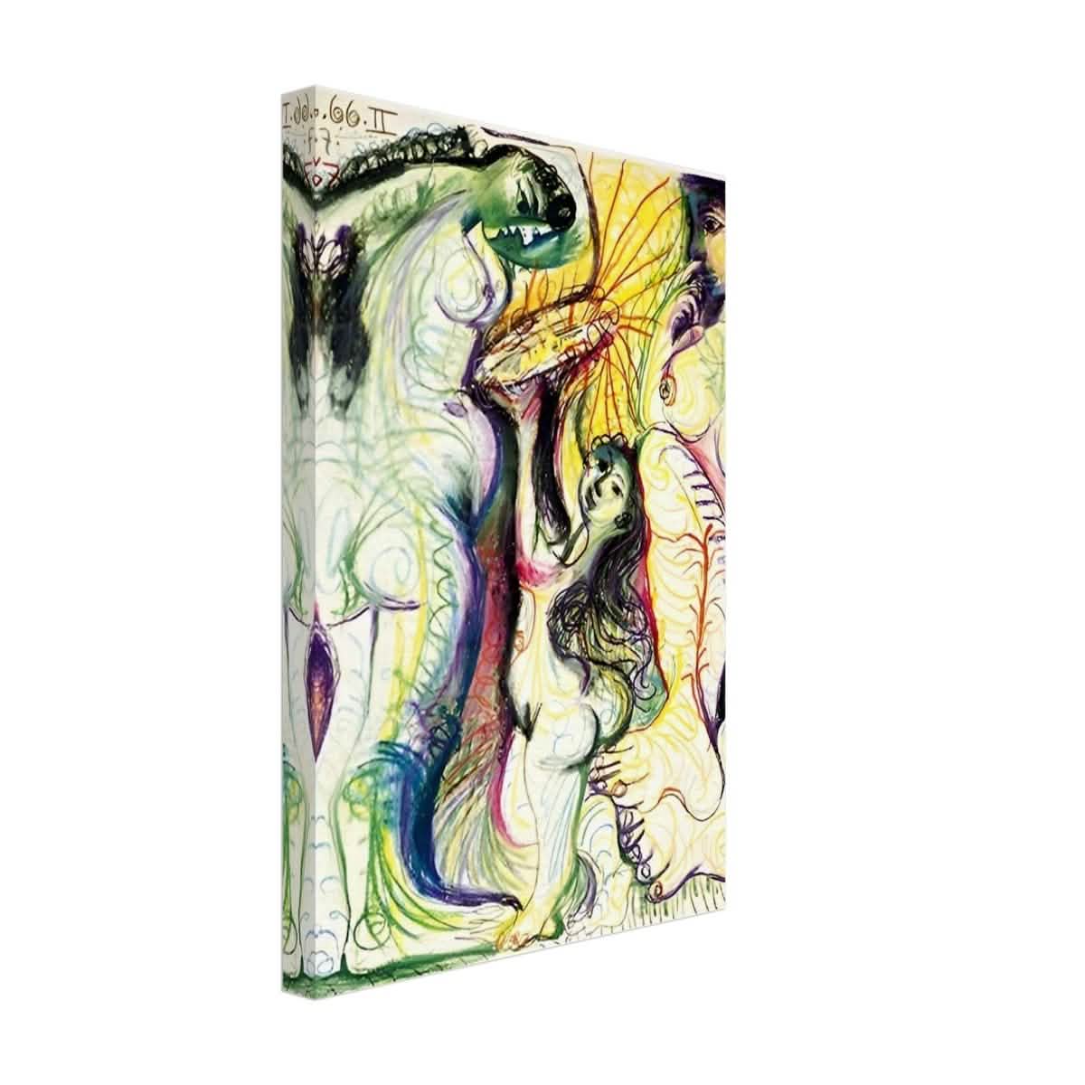 Trois nus à la toilette by Pablo Picasso 1981 - Canvas - 30x45 cm / 12x18″ - Thick