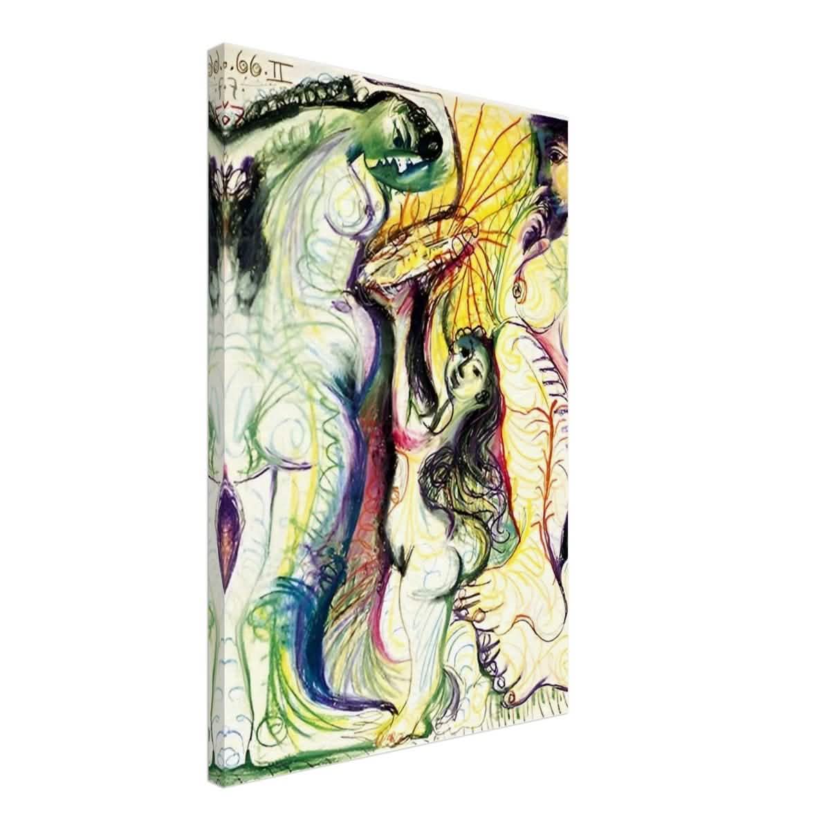 Trois nus à la toilette by Pablo Picasso 1981 - Canvas - 50x75 cm / 20x30″ - Thick