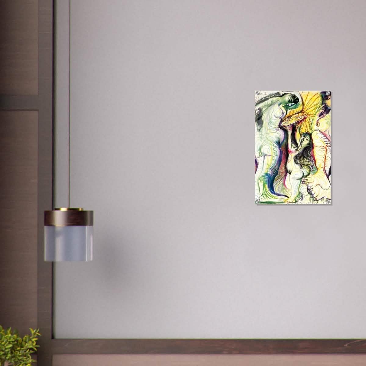 Trois nus à la toilette by Pablo Picasso 1981 - Acrylic Print - 40x60 cm / 16x24″ -