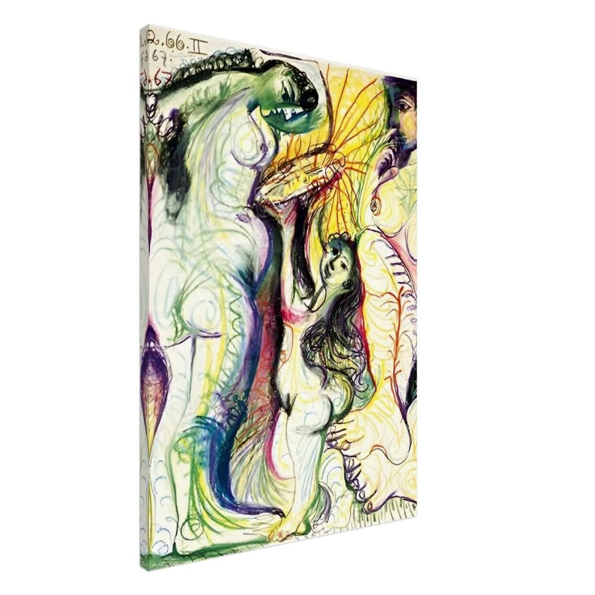 Trois nus à la toilette by Pablo Picasso 1981 - Canvas - 70x100 cm / 28x40″ - Thick