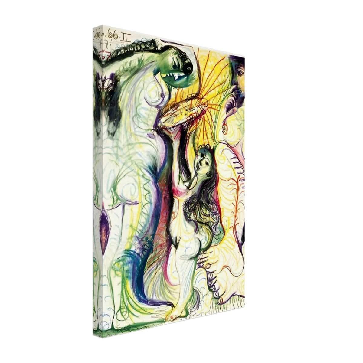 Trois nus à la toilette by Pablo Picasso 1981 - Canvas - 30x45 cm / 12x18″ - Slim