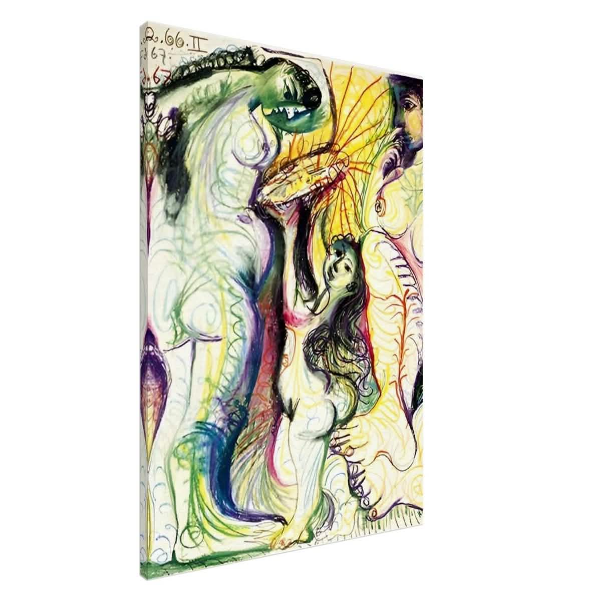 Trois nus à la toilette by Pablo Picasso 1981 - Canvas - 70x100 cm / 28x40″ - Slim