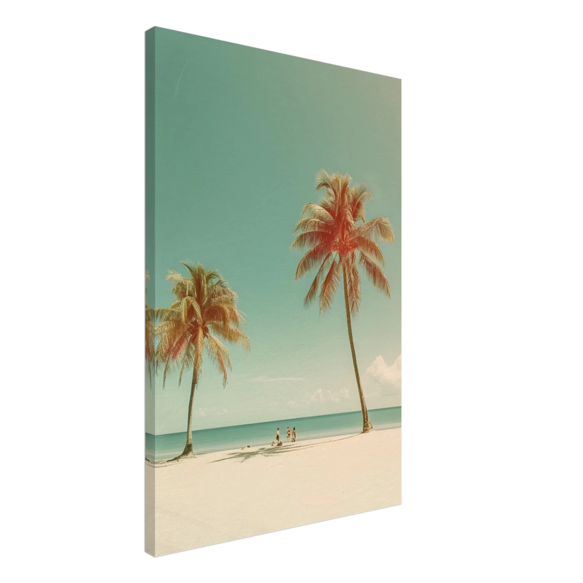 "Tropical Serenity" – A Coastal Escape | Palm Beach Wall art Print - 50x75 cm / 20x30″ - Canvas -