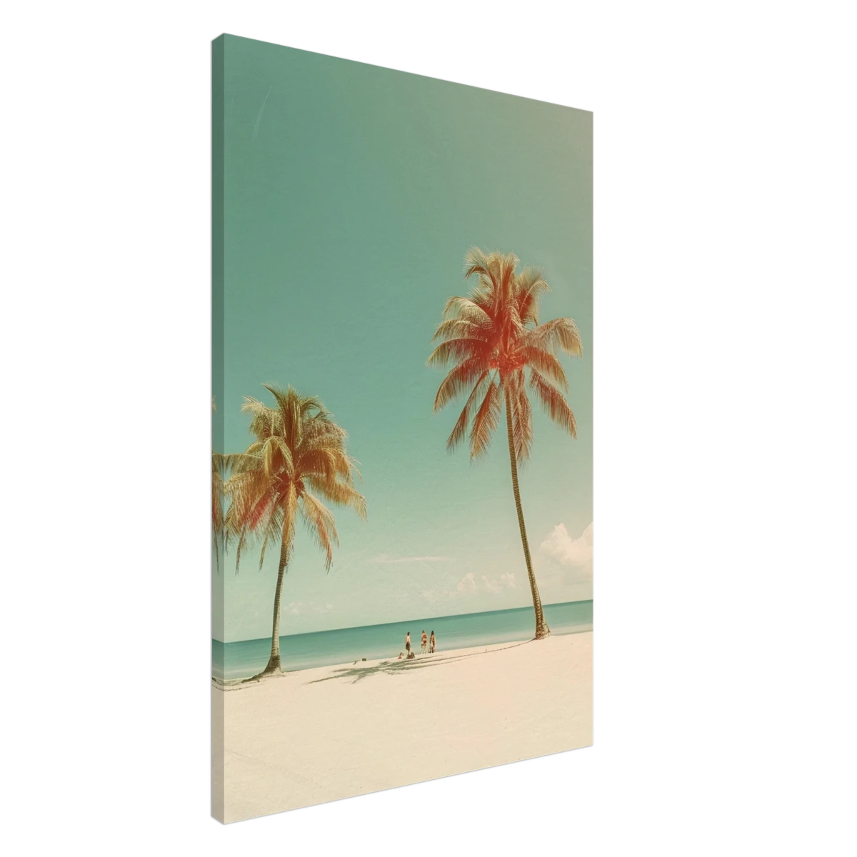 "Tropical Serenity" – A Coastal Escape | Palm Beach Wall art Print - 60x90 cm / 24x36″ - Canvas -