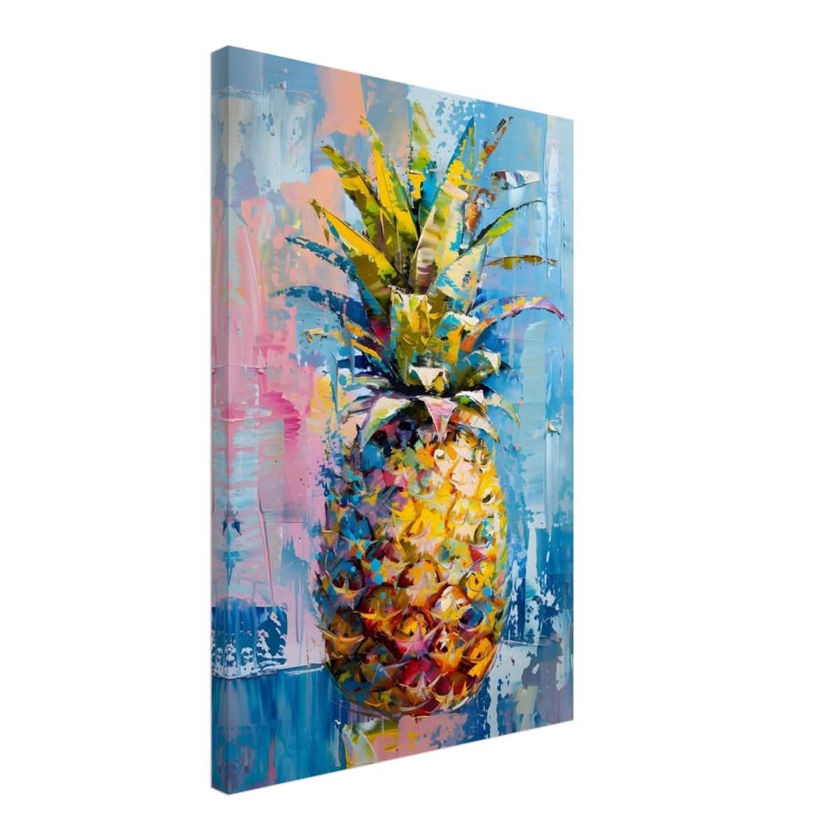 Tropical Vibes – Pineapple Burst | Abstract Expressionism - 40x60 cm / 16x24″ - Canvas -
