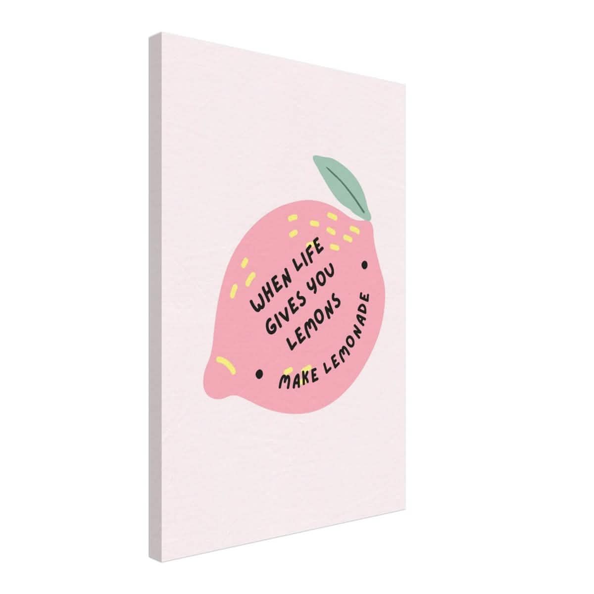 Turn Challenges into Strength: When Life Gives You Lemons | Wall art print - 40x60 cm / 16x24″ - Canvas -