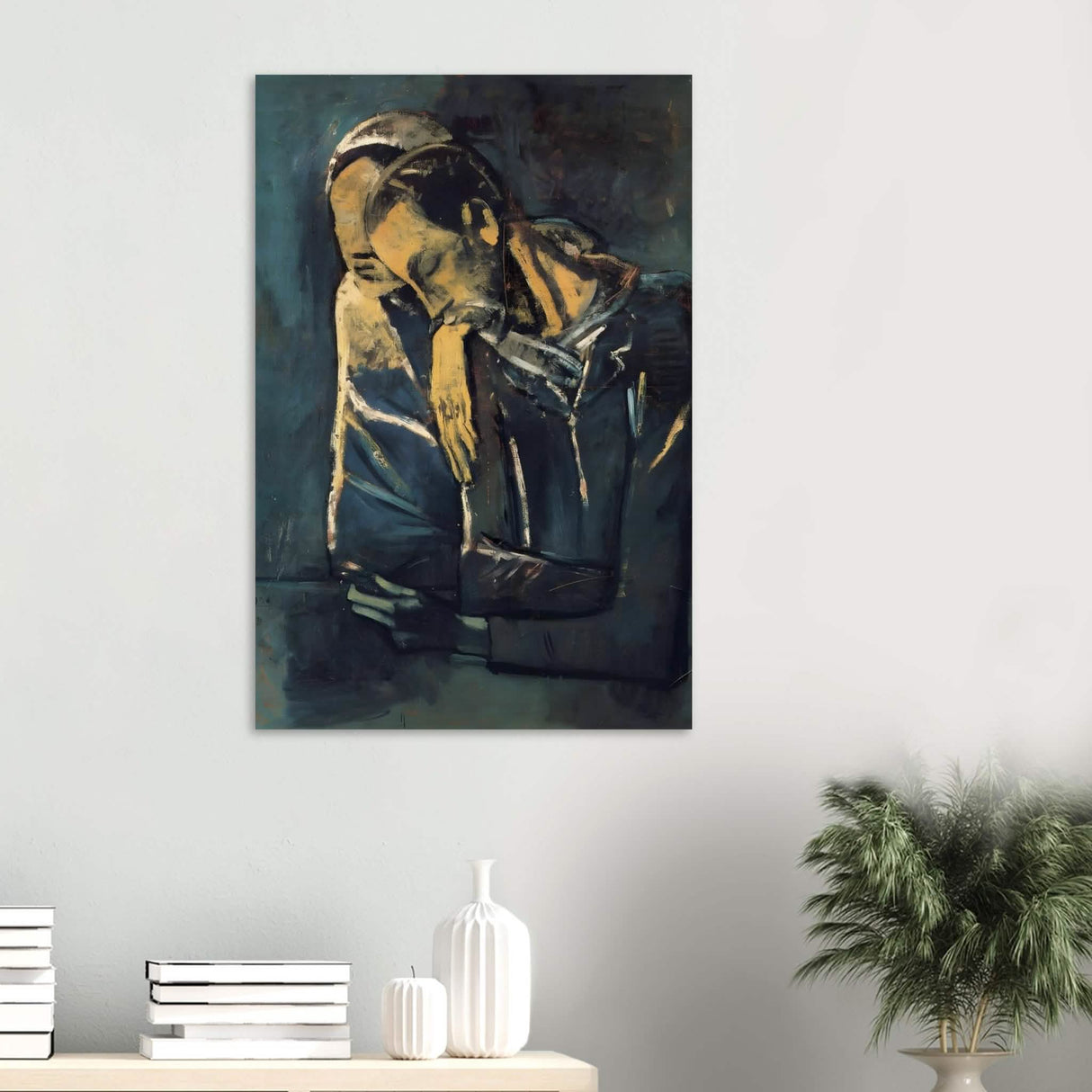 Two figures by Pablo Picasso 1904 - Wood Prints - 60x90 cm / 24x36″ - 20 mm