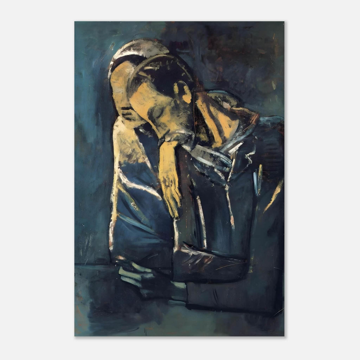 Two figures by Pablo Picasso 1904 - Aluminum Print - 30x45 cm / 12x18″ -