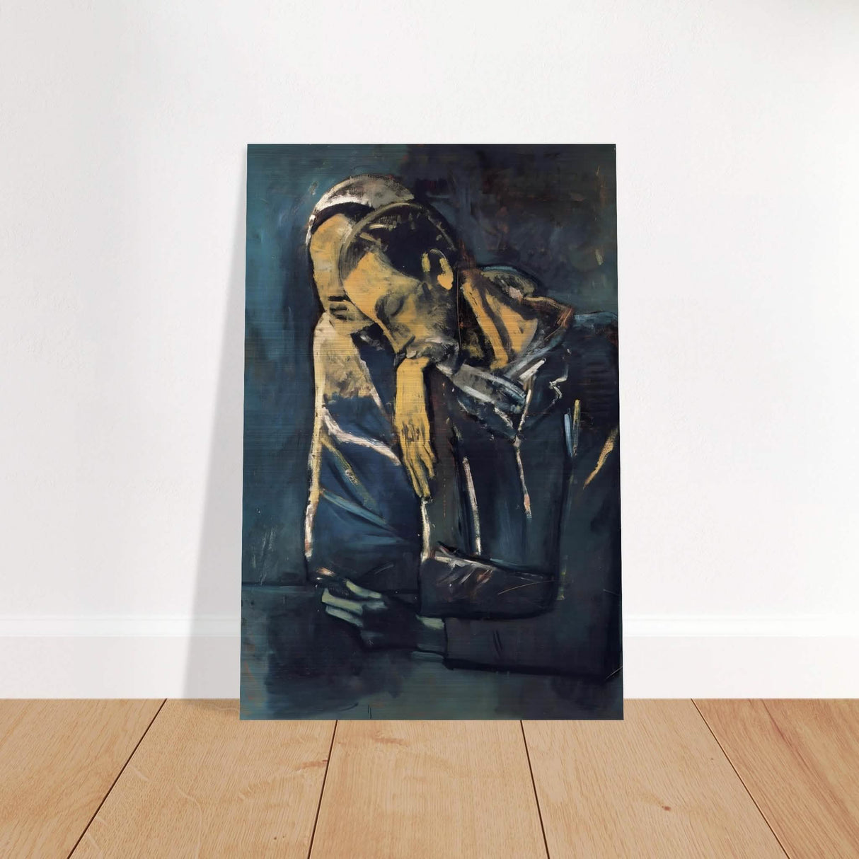 Two figures by Pablo Picasso 1904 - Brushed Aluminum Print - 40x60 cm / 16x24″ -