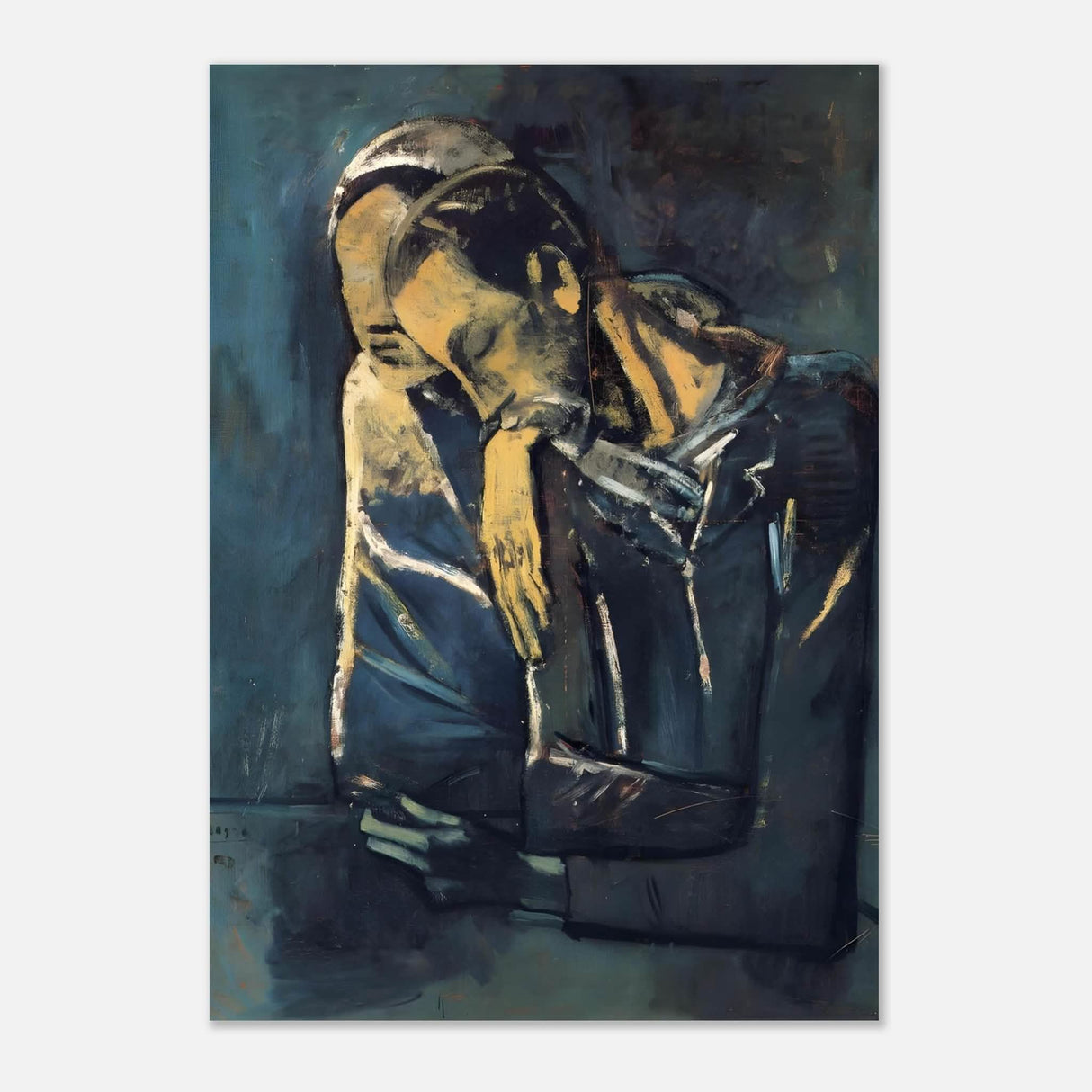 Two figures by Pablo Picasso 1904 - Aluminum Print - 70x100 cm / 28x40″ -