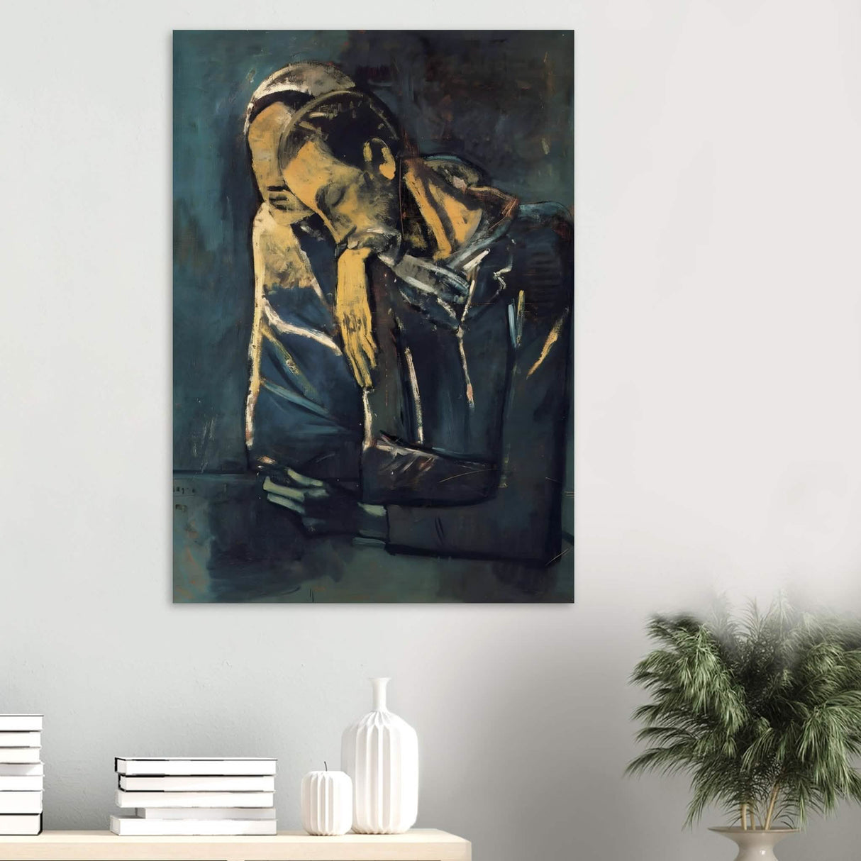 Two figures by Pablo Picasso 1904 - Wood Prints - 70x100 cm / 28x40″ - 20 mm