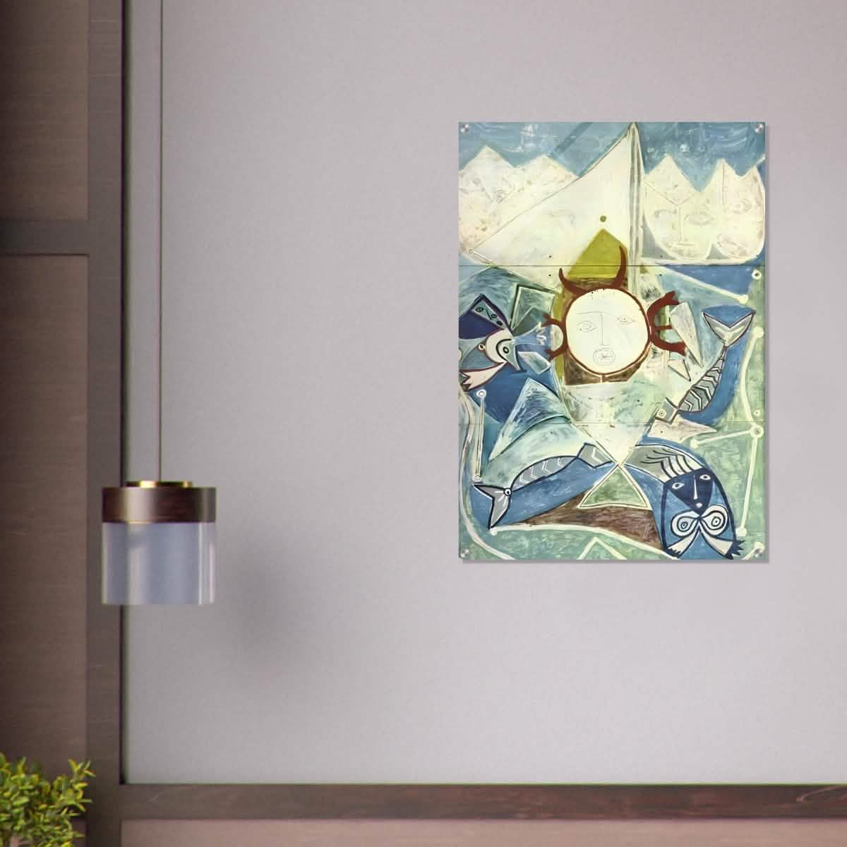 Ulysses and sirens by Pablo Picasso 1946 - Acrylic Print - 70x100 cm / 28x40″ -