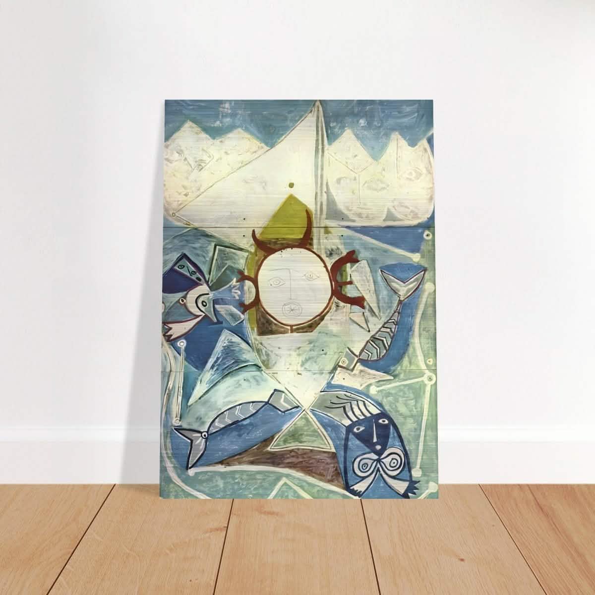 Ulysses and sirens by Pablo Picasso 1946 - Brushed Aluminum Print - 70x100 cm / 28x40″ -