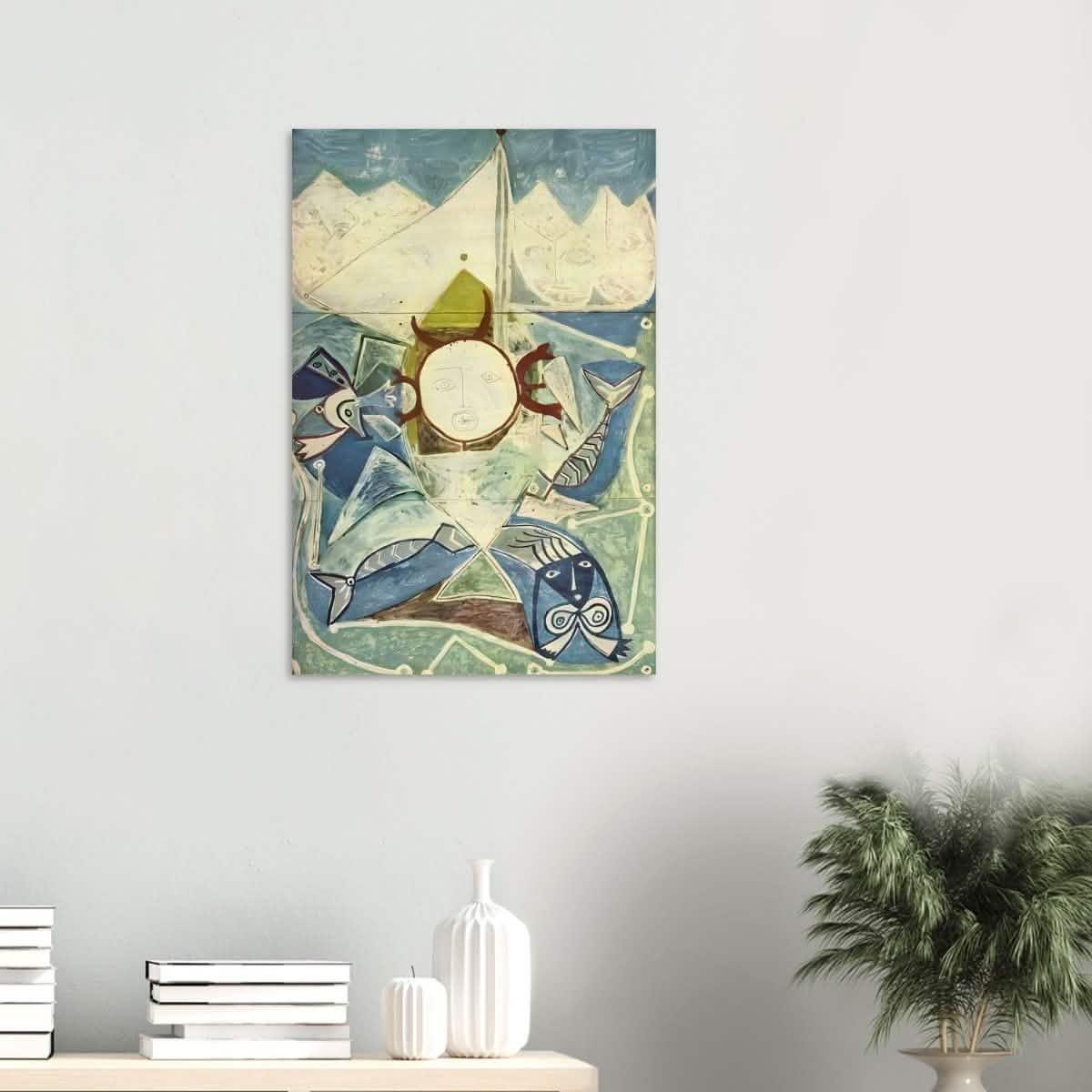 Ulysses and sirens by Pablo Picasso 1946 - Wood Prints - 50x75 cm / 20x30″ - 10 mm