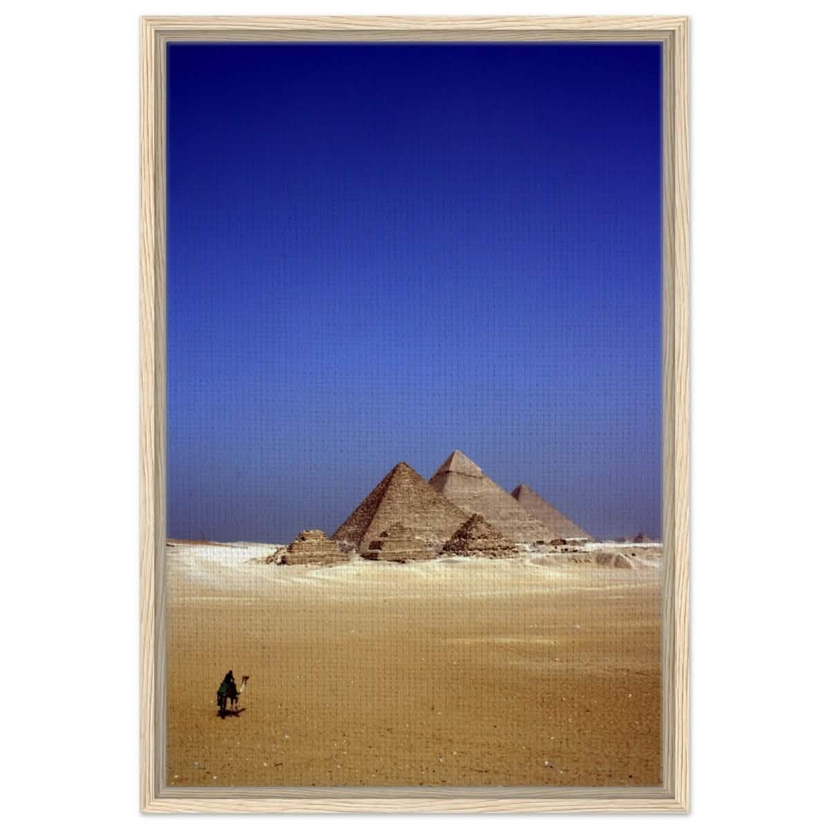 Under the Egyptian Sky | Eternal Pyramids - Framed Canvas - 50x75 cm / 20x30″ - Wood frame