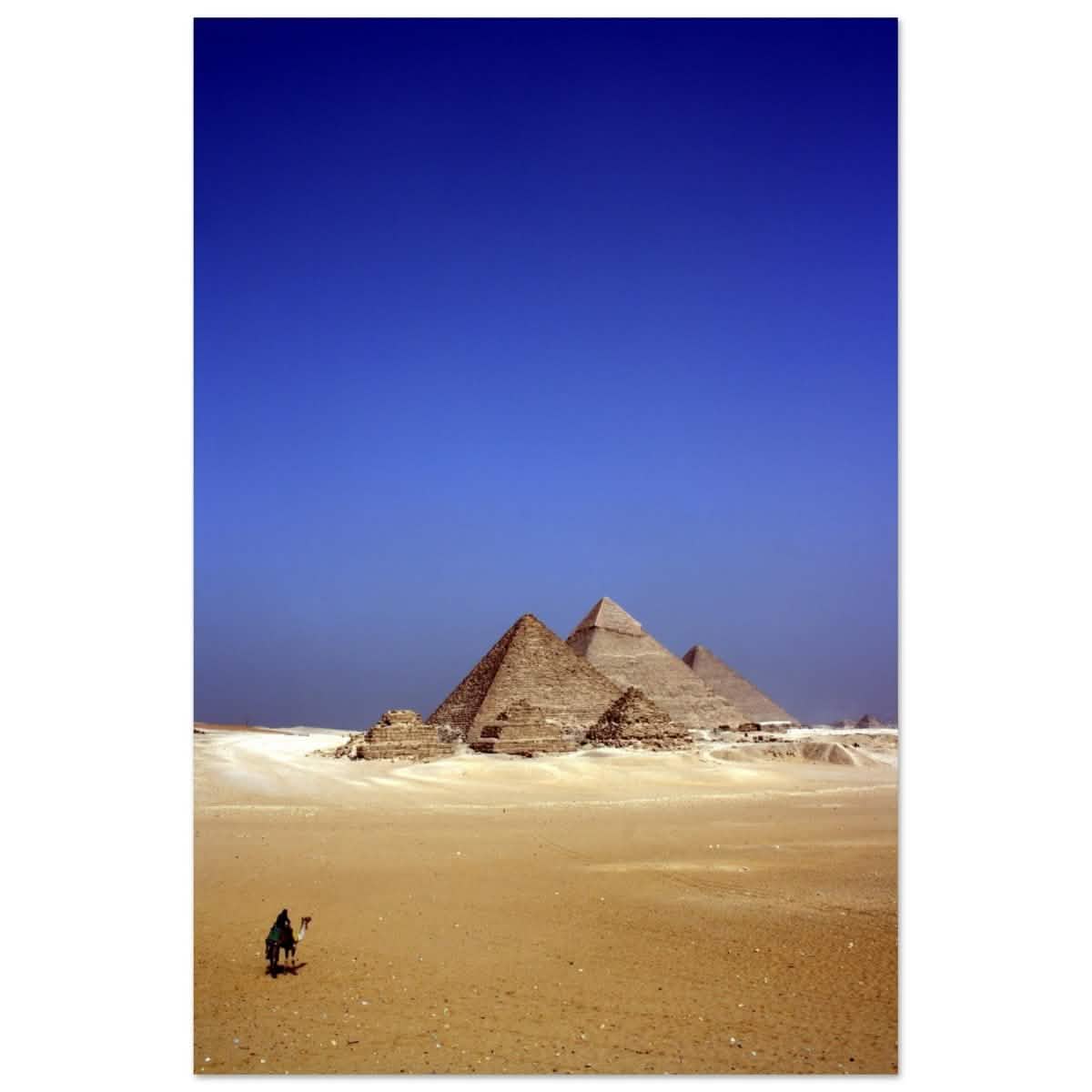 Under the Egyptian Sky | Eternal Pyramids - Aluminum Print - 50x75 cm / 20x30″ -
