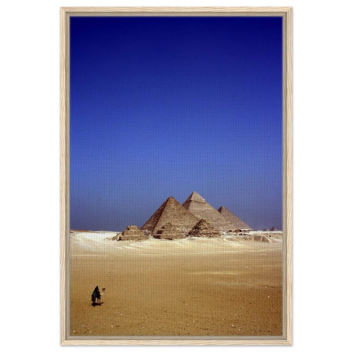 Under the Egyptian Sky | Eternal Pyramids - Framed Canvas - 60x90 cm / 24x36″ - Wood frame