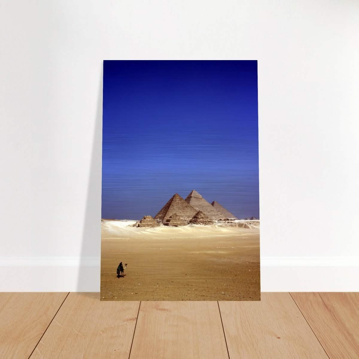 Under the Egyptian Sky | Eternal Pyramids - Brushed Aluminum Print - 40x60 cm / 16x24″ -