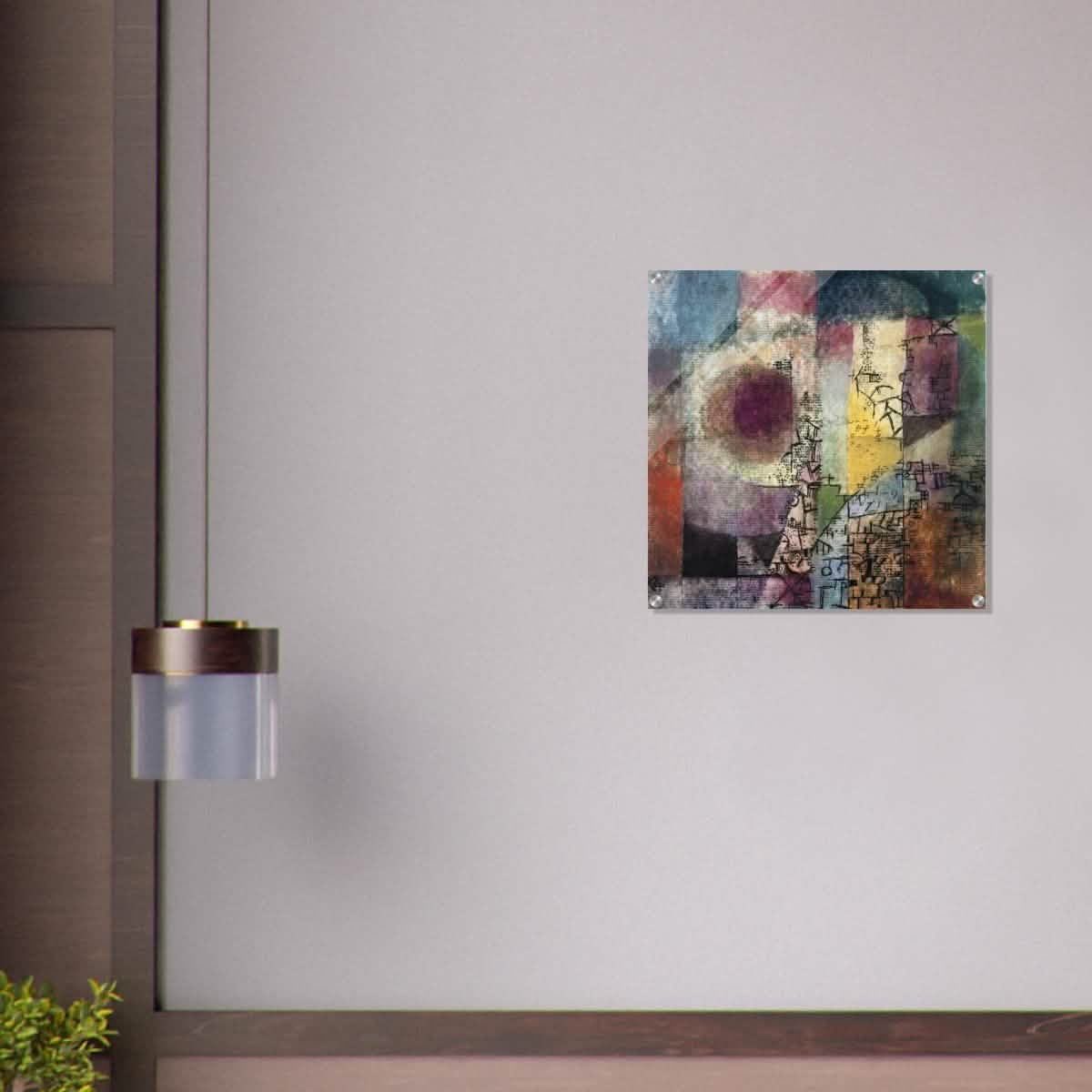 Untitled Abstract Art by Paul Klee - Acrylic Print - 60x60 cm / 24x24″ -