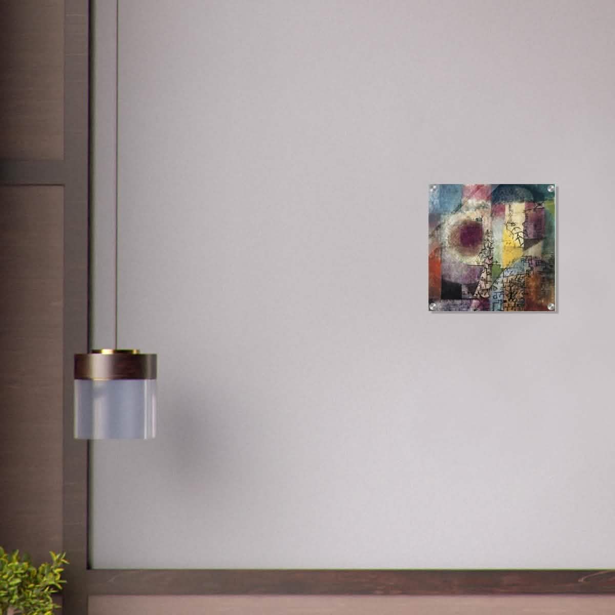 Untitled Abstract Art by Paul Klee - Acrylic Print - 40x40 cm / 16x16″ -