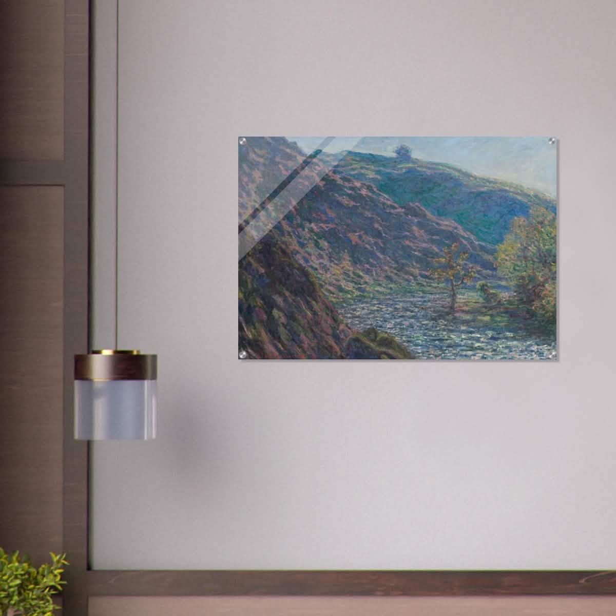 Valley of the Petite Creuse by Claude Monet - Acrylic Print - 70x100 cm / 28x40″ -