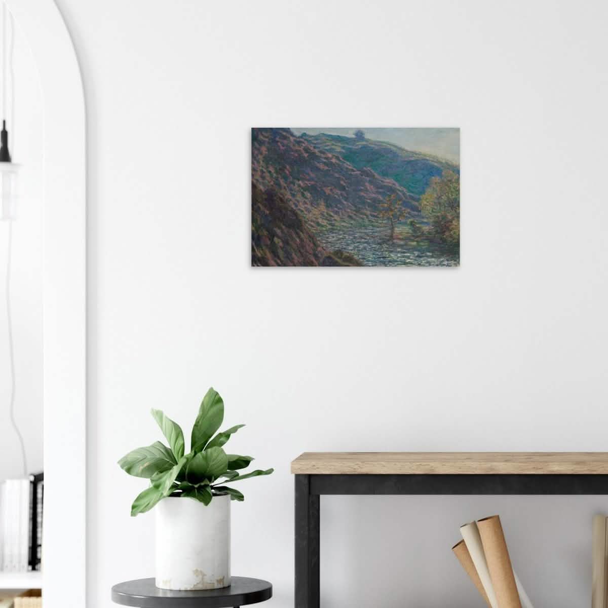 Valley of the Petite Creuse by Claude Monet - Wood Prints - 40x60 cm / 16x24″ - 20 mm